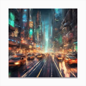 Futuristic City 1 Canvas Print