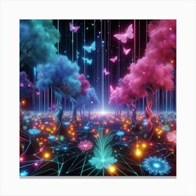 Psychedelic Forest 5 Canvas Print