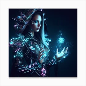 Sci-Fi Girl Canvas Print