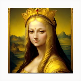 The Lady With The Yellow Braids Canvas Print