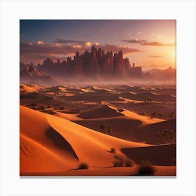 Desert Landscape Canvas Print