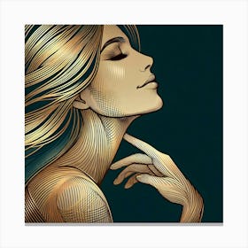 Portrait Of A Woman 40 Canvas Print