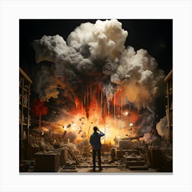 Explosion Canvas Print