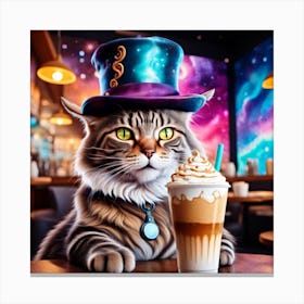 Cosmic Catfeine 22 Canvas Print