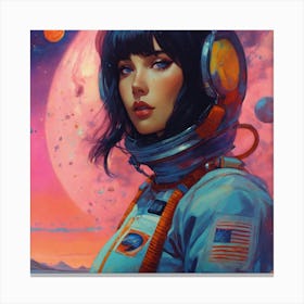 Space Girl 1 Canvas Print