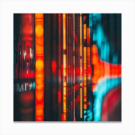 Abstract Image Of A Computer Screen 2 Canvas Print