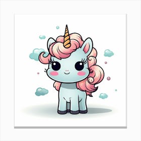 Cute Unicorn 480 Canvas Print