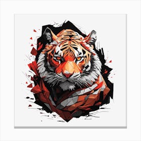 Abstract Tiger 3 Canvas Print