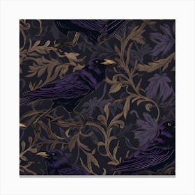 Ravens Fabric Canvas Print