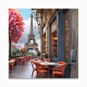 Paris Eiffel Tower Canvas Print