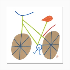 Bike 2 Square Canvas Print