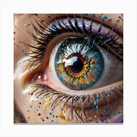 Eye Painting Canvas Print