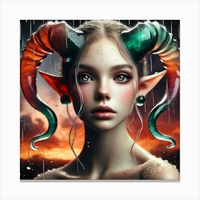 Demon Girl 20 Canvas Print