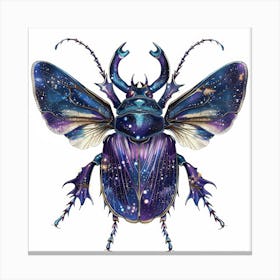 Galaxy Beetle Canvas Print