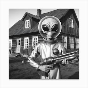 Alien Man Canvas Print