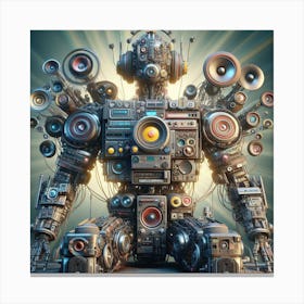 Futuristic Robot Canvas Print