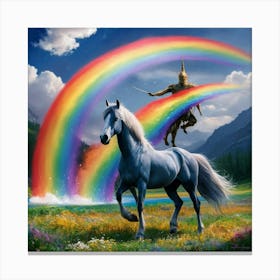 Rainbow Horse Canvas Print