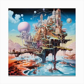 City In The Sky Canvas Print