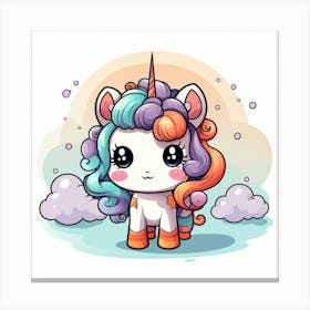 Kawaii Unicorn 35 Canvas Print