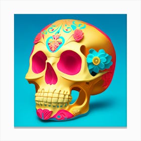 Day Of The Dead Skull 1 Canvas Print