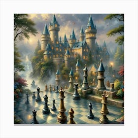 Castle Chess Canvas Print