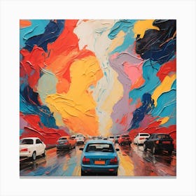 Abstract Painting Canvas Print