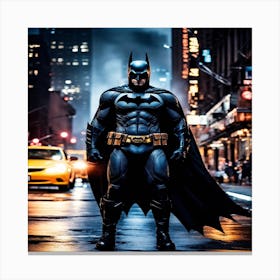 Batman In The City Canvas Print