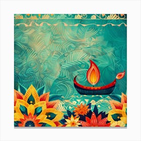 Onam Inspired Banner Texture With Rangoli Design 1718403145 1 Canvas Print