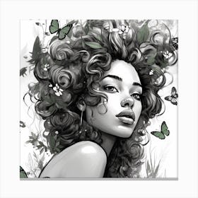 Butterfly Girl 13 Canvas Print