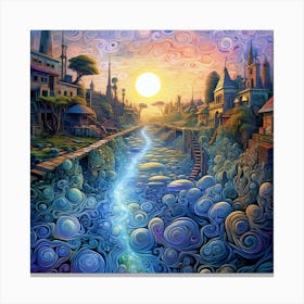 Deep Dream Art  Canvas Print