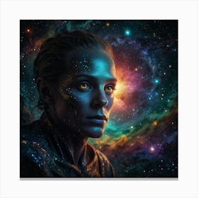 A Shimmering Celestial Wanderer 2 Canvas Print