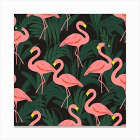 Pink Flamingos 2 Canvas Print