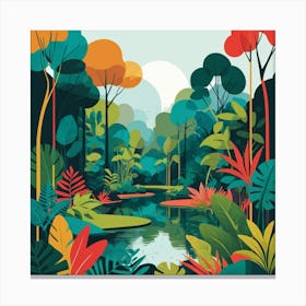 Tropical Jungle 1 Canvas Print