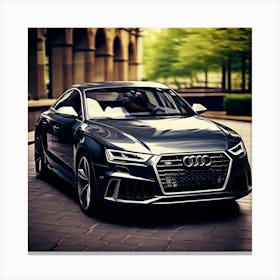 Audi Car Automobile Vehicle Automotive German Brand Logo Iconic Luxury Performance Innova Canvas Print