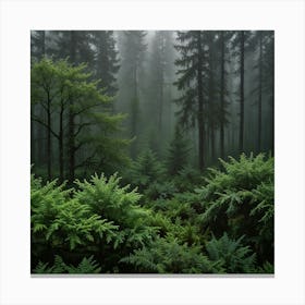 Foggy Forest 4 Canvas Print