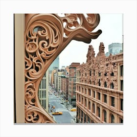 View Of New York City Art Canvas Print