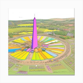 Tower Of Flowers Canvas Print