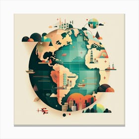 World Map Canvas Print