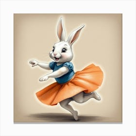 Bunny Dance 8 Canvas Print