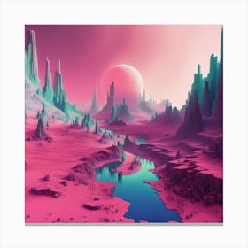 Pink Nebula Canvas Print