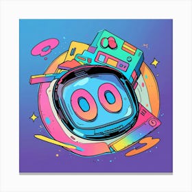 Retro 80s Canvas Print