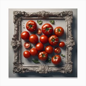 Tomatoes In A Frame 23 Canvas Print