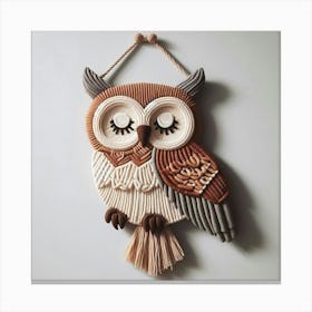 Owl Wall Hanging Canvas Print