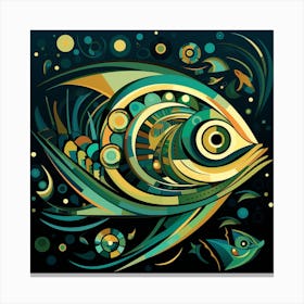 Abstract Fish Canvas Print