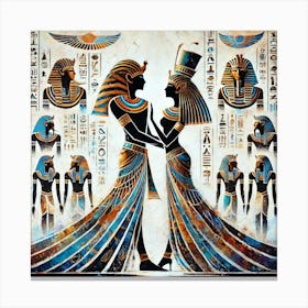 Egyptian Couple Canvas Print