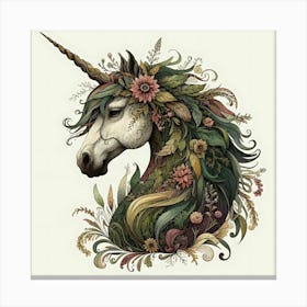 Unicorn Head Canvas Print