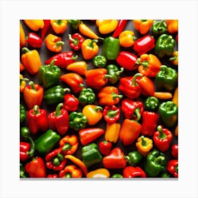 Colorful Peppers 8 Canvas Print