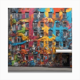 Berlin Street Art 1 Canvas Print