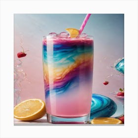 Rainbow Drink 1 Canvas Print