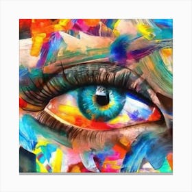 Eye Painting Canvas Print